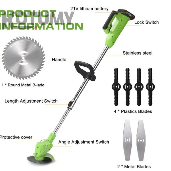 切断工具-ガーデン芝刈り機-充電式バッテリー芝刈り機