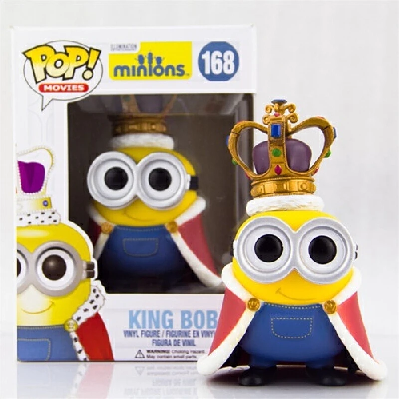 Funko Pop Despicable Me Minions 3 Kings Pirates Kevin Minions Figurines Desktop Decoration Figure Pop Figure Birthday Gifts Toys