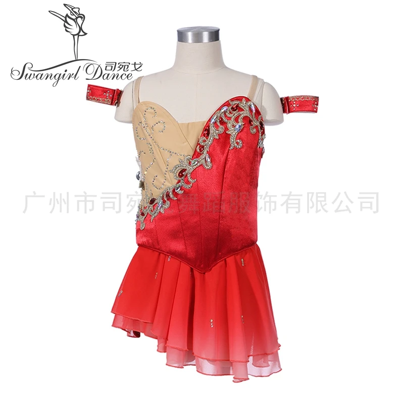 

Красная пачка Купидон, профессиональное частное платье на заказ для взрослых и детей, платье для соревнований на сцене BT4321