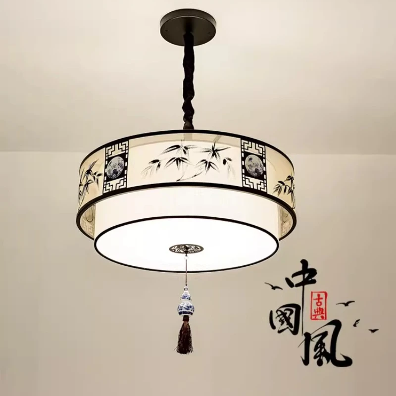 New Chinese Style Pendant Lights Retro Style LED Chandelier Drawing Room Bedroom Restaurant Cafe Decoration for Home Luminaries