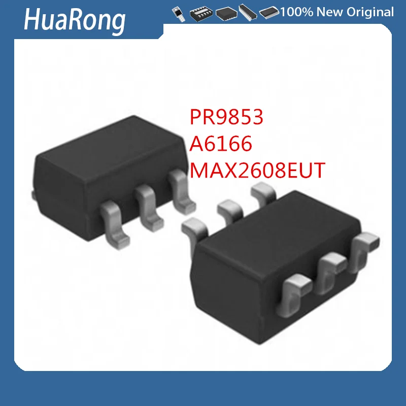 10Pcs/Lot  PR9853   SD8942   A6166 A616XX       MAX2608EUT+T MAX2608EUT AABE  SOT23-6         G518A1TO1U SOT23-5