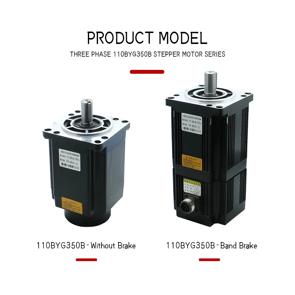 HLTNC Nema42 110mm 110BYG350 8Nm 12N 16N 20Nm 3 Phase Stepper Motor With HB3722MA Hybrid Engine Control Driver For CNC Engraver