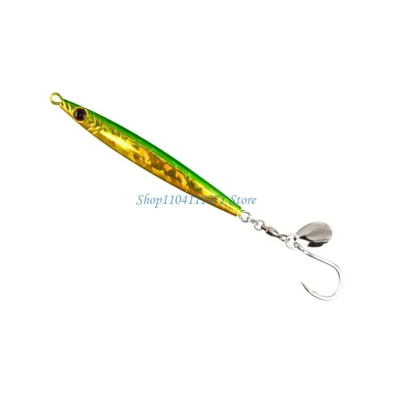 

P9FC Luminously Fishing Baits Fishing Jig Metal Fishing Lures Spinner Long Casting Jigging Spoon Lures Hard Swimbait Enduring