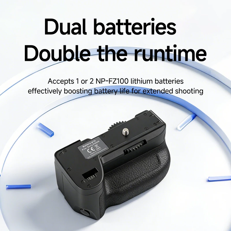 VG-A6600 Vertical Battery Grip for Sony A6600 Mirrorless Camera Extended Battery Life for Photography Filmmaking