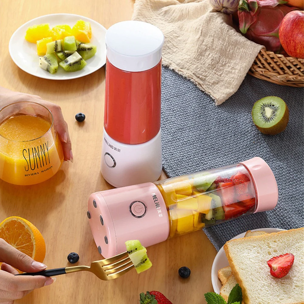 Juice Cup Plastic Electric Portable Household Mini Juicer Household Juice Cup 220×80mm Student Gift Lasting Life Fruit Smoothie