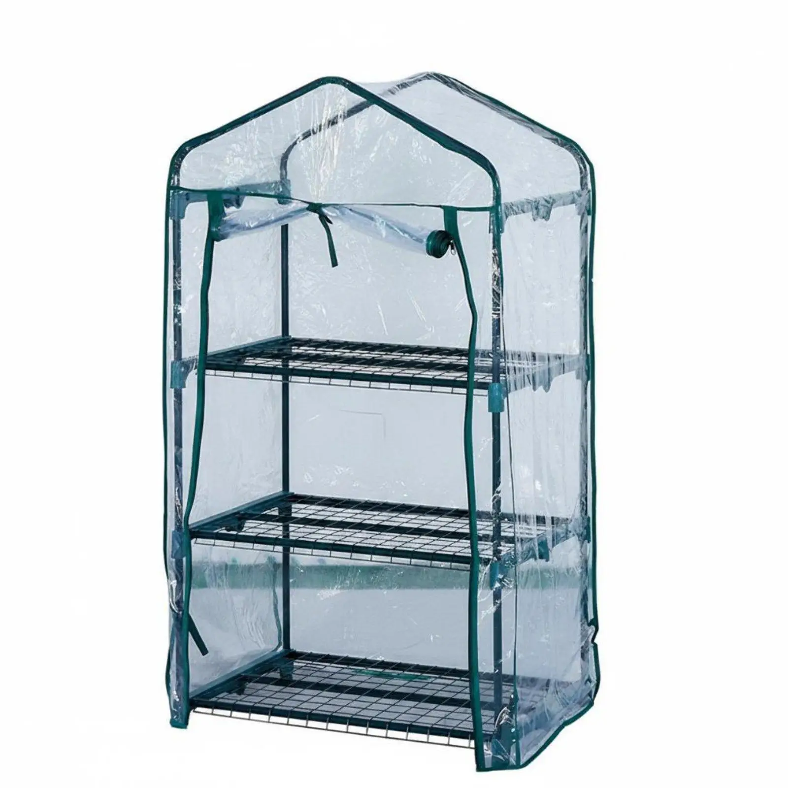 3 Tier Greenhouse Waterproof Mini Plant House Easy Reach for Gardeners