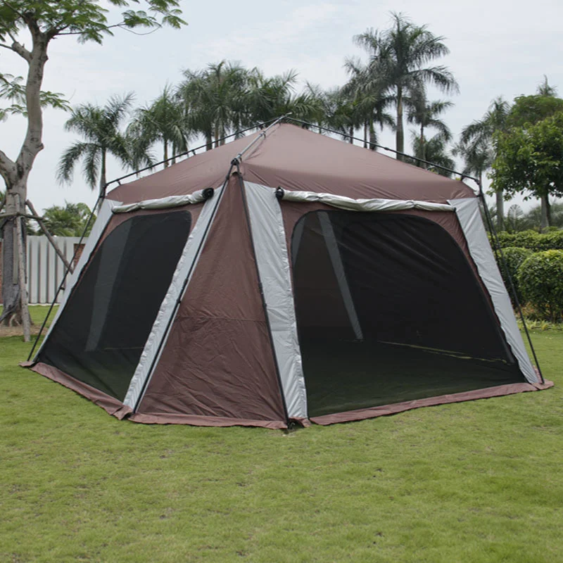 

New Arrival 8-12 Person Use Ultralarge High Quality Family Party Outdoor Rainproof Ventilated Camping Tent Gazebo Canopy