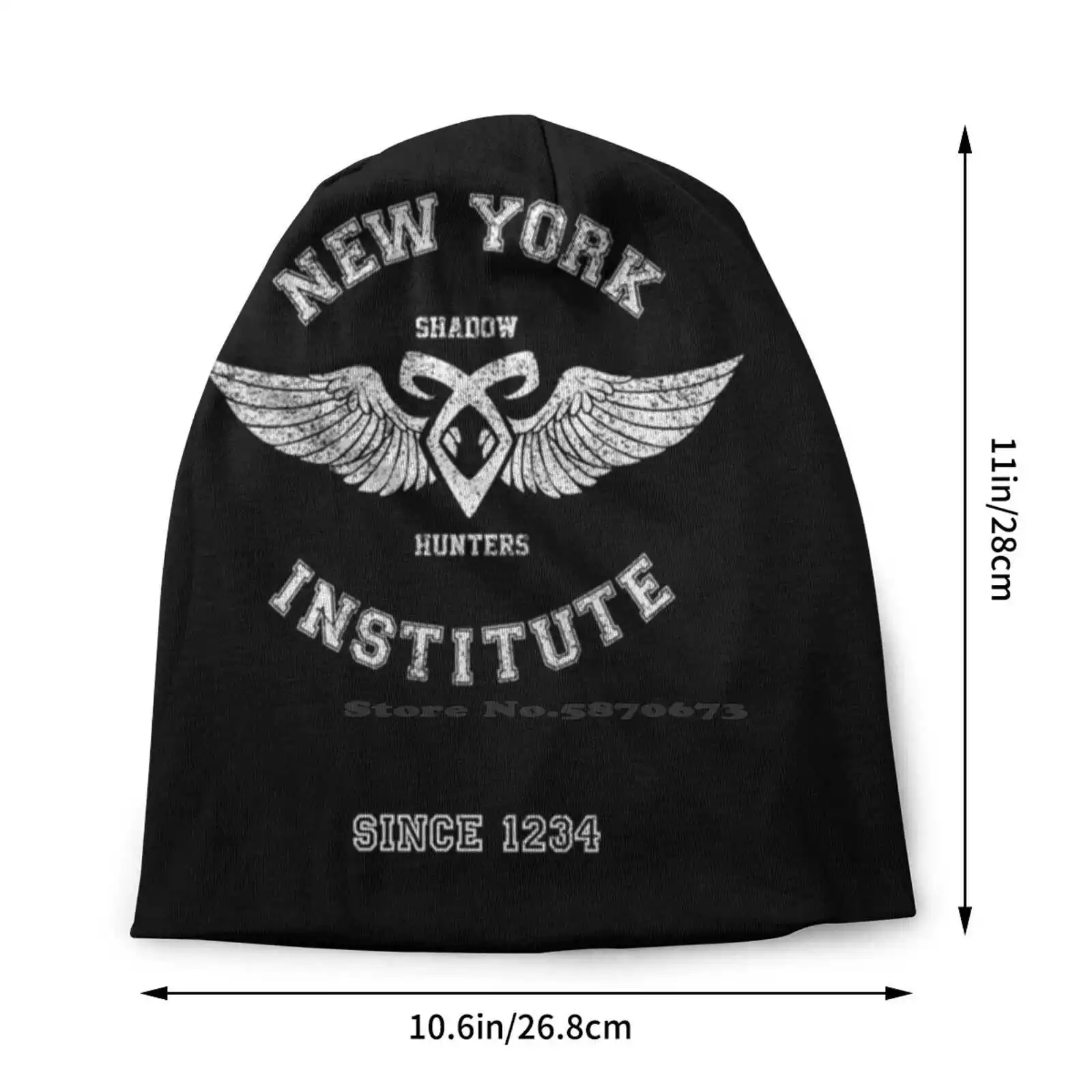 New York Institute Knitted Hat Warm Beanie Outdoor Caps Shadowhunters City Of Bones The Mortal Instruments City Of Ashes City