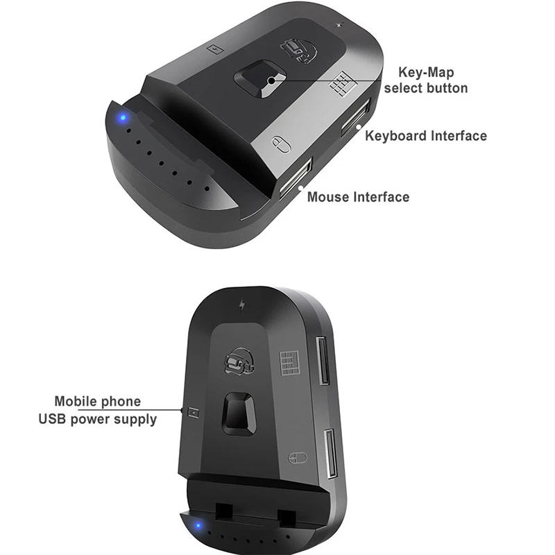 B03B-PUBG Mobile Gamepad Controller USB Gaming Keyboard Mouse Converter for IOS 13.4 Android to PC Bluetooth 5.0 Adapter view 5