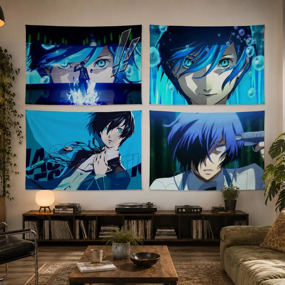 

Makoto - Persona 3 Flag Digital Printing Banner for Garage Wall Out Door Decoration
