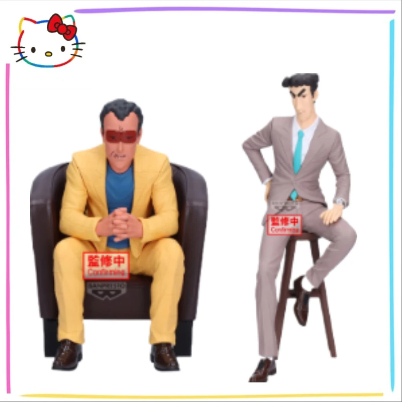 在庫ありオリジナルバンプレストクレヨンしんちゃん竹倉文太郎-13-センチメートル野原ヒロシ-18-センチメートルアニメーションフィギュアギフトモデル装飾品
