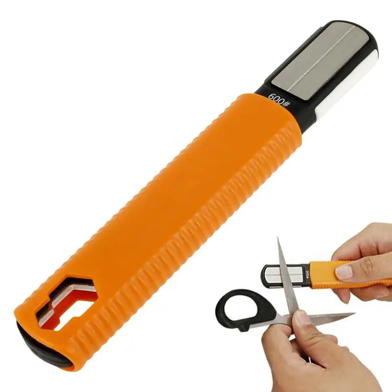 Pocket Cutter Sharpener Portable Sturdy Cutter Sharpener For Garden Pruners Pocket Multifunctional Sharpening Tools Wrenches For