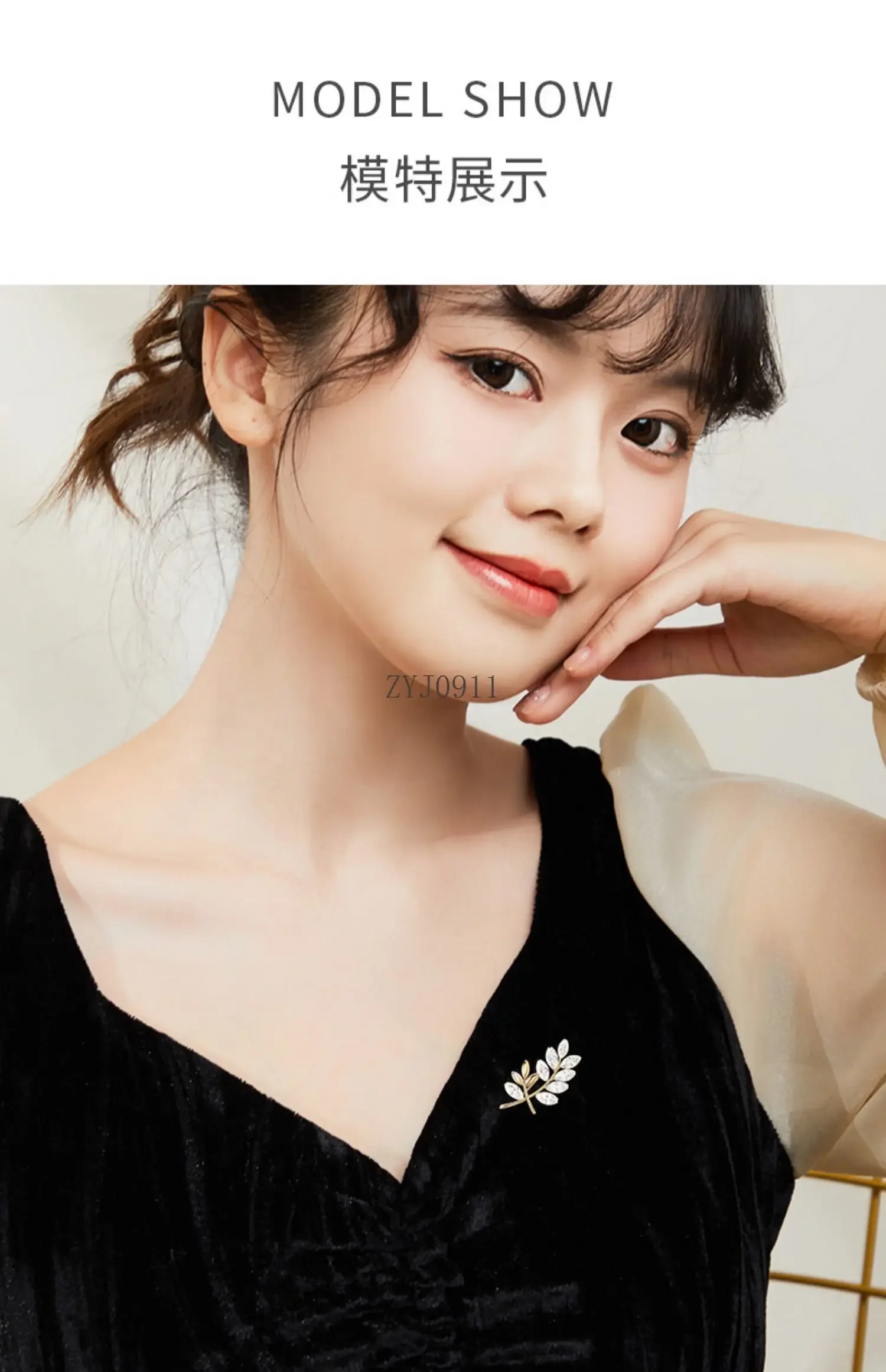 بروش الراقية أزياء المرأة المتخصصة زوجة البدلة معطف الملحقات الراقية الشعور