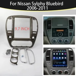 9.7 Inch 2 Din Radio Frame For Nissan Sylphy Bluebird 2006-2011 Car Player DVD Audio Panel Mount Installation Fascia Frame