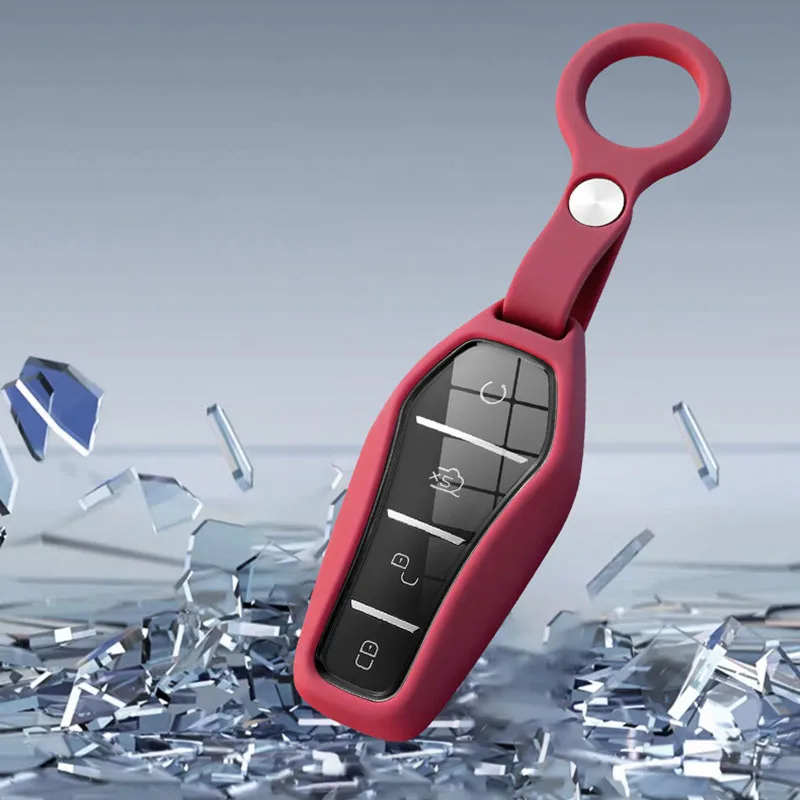 Silikon-Autoschlüsselhülle für BYD Song Plus Dolphin Atto 3 Seal U DM I King EV Tang DM Qin PLUS MAX Yuan Zubehör – Detail 4
