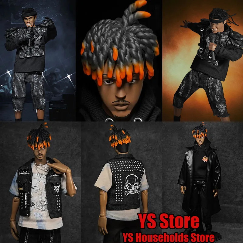 GOON Original 1/6 Trendy Anime Male Head Hip Hop Singer Action Figure Collection Street Rappers Simulation 12inch Soldier Doll
