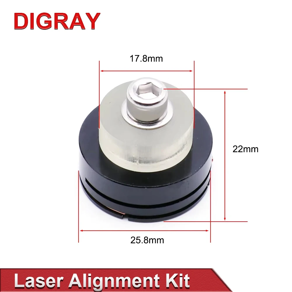 جهاز معايرة مسار الليزر DIGRAY طقم محاذاة منظم الضوء لآلة القطع بالليزر CO2 لضبط ليزر الكوليمات