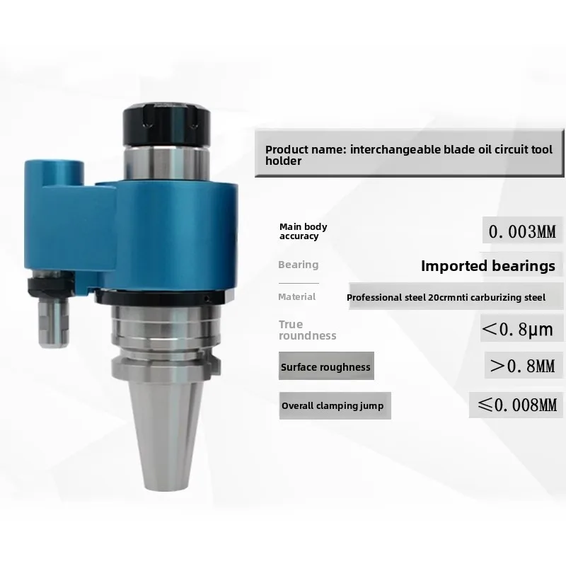 BT Coolant Through Collet Chuck for Machining Center – External-to-Internal Coolant Conversion, ATC, for U Drill & ER Collet