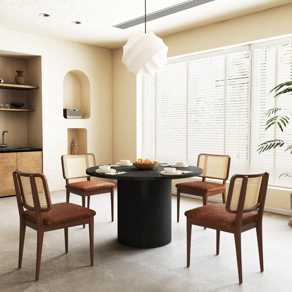 طاولة طعام صغيرة على شكل دائرة حديثة للمطبخ وغرفة المعيشة #5