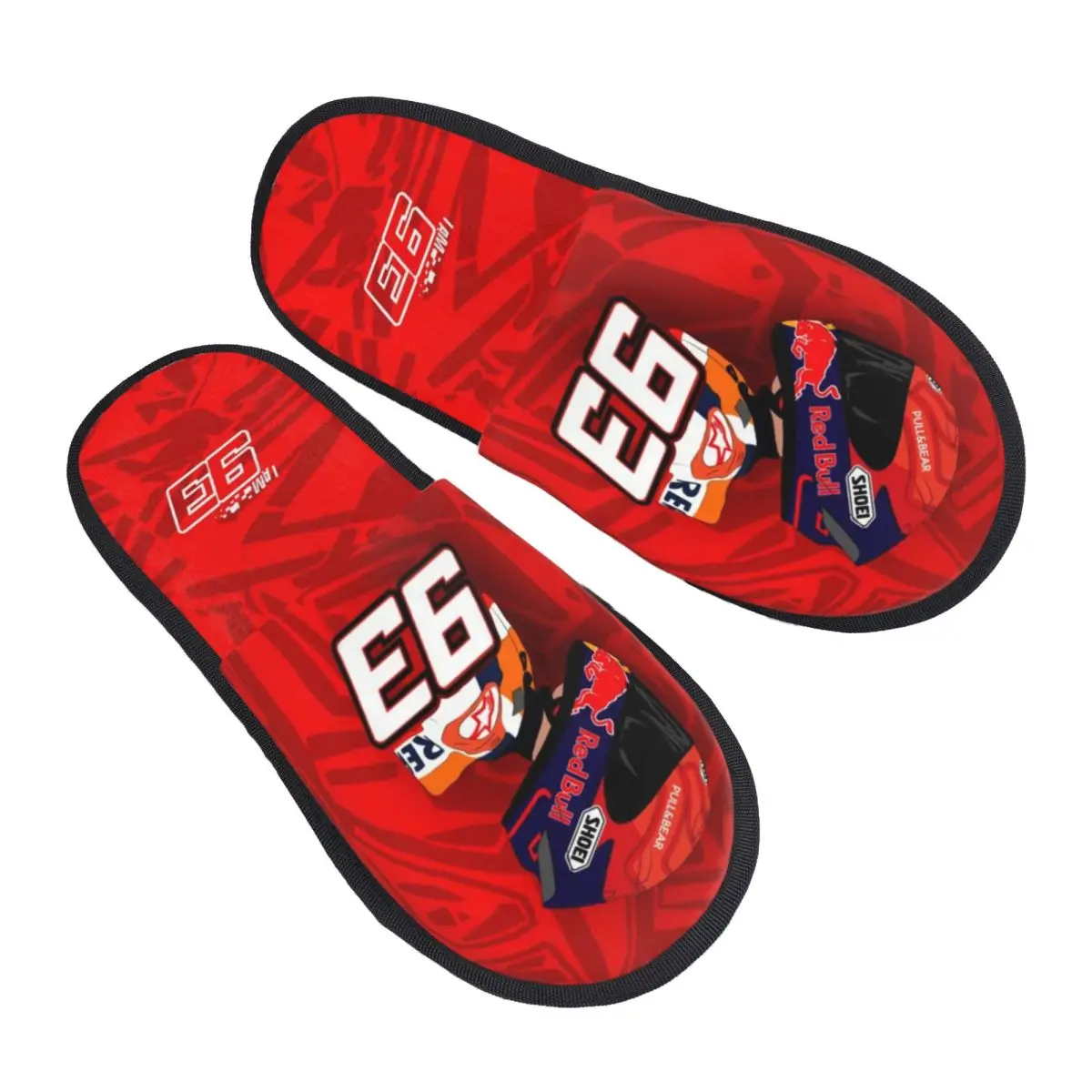 

Custom Print Women Motorcycle Racing Marquezes House Slippers Cozy Warm Memory Foam Fluffy Slipper Indoor Outdoor Shoes