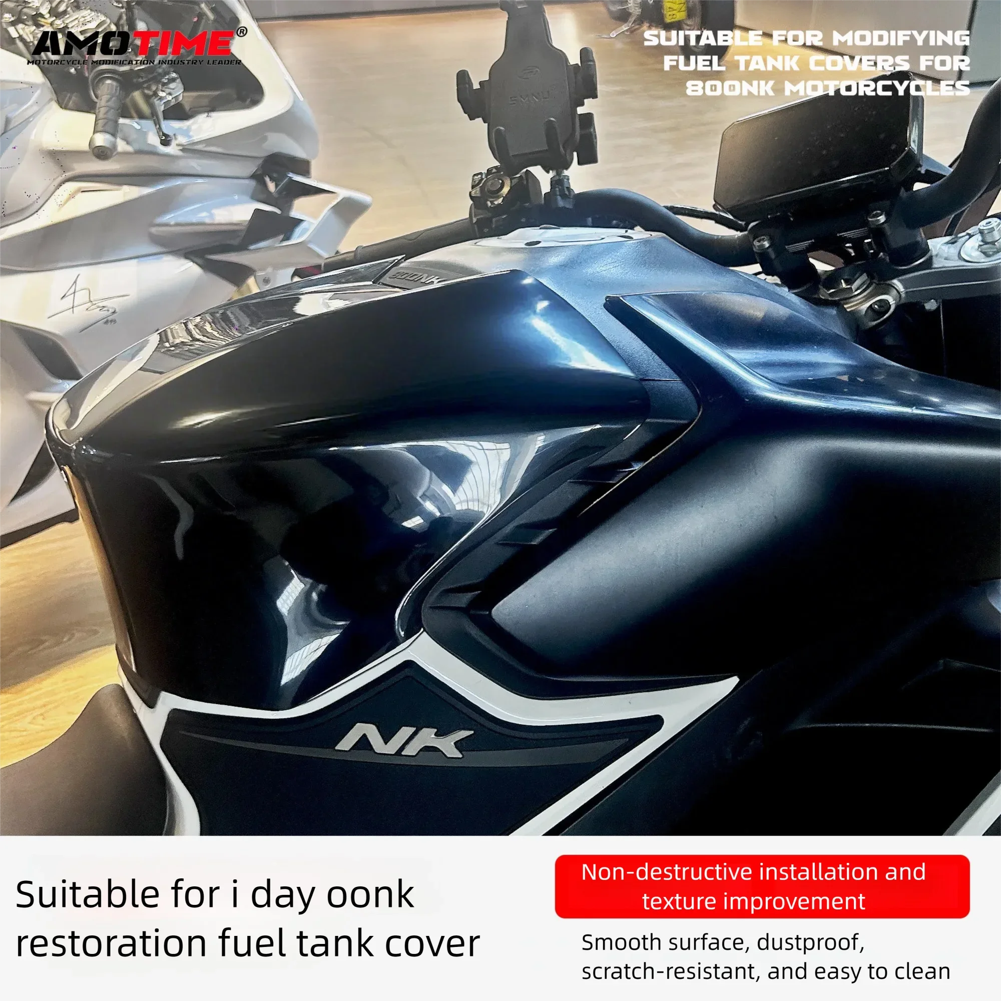 

for cfmoto 800NK Modification: Racing with A High Fuel Tank Cover and Fuel Tank Cap Decorative Shield Lossless installation