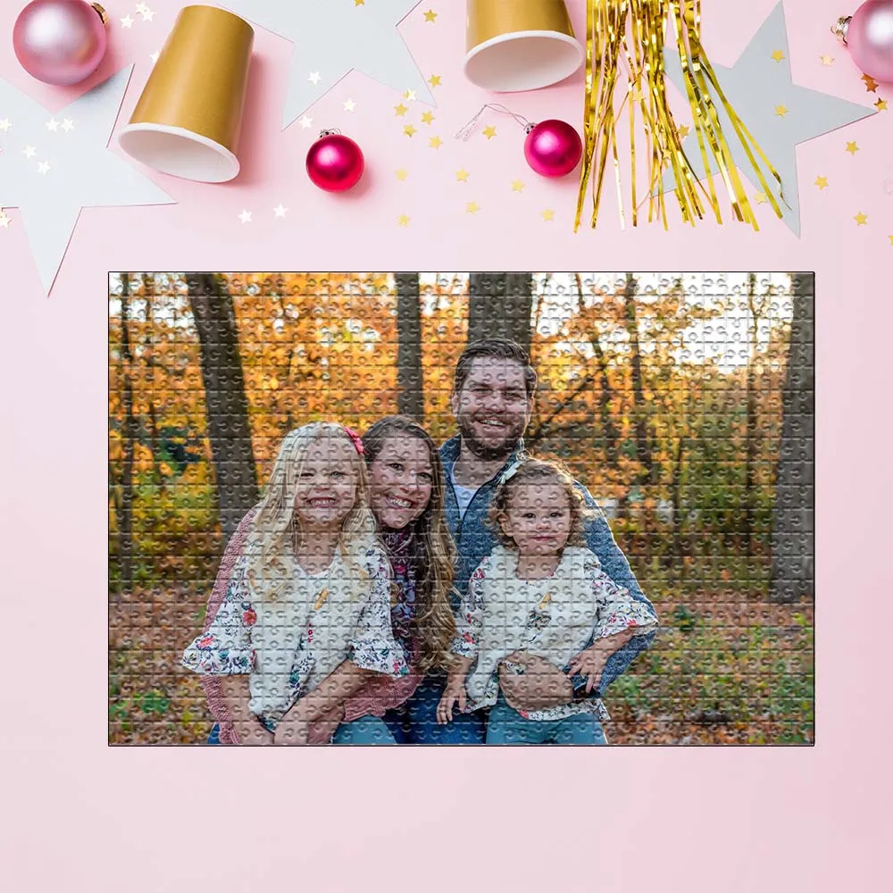 1PC Cartoon Custom Picture Jigsaw puzzle For Holiday Gifts, Meaningful Commemorative Gifts Between Couples Personalized Mosaic