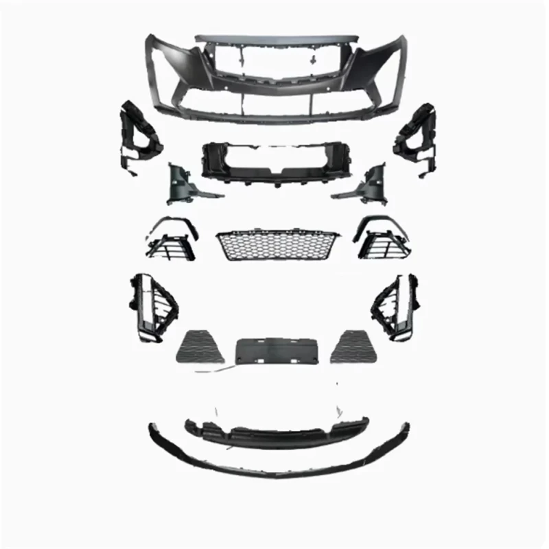 

Car Body kit surround Front bumper assembly front lip grill fog lamp cover For 20-23 Cadillac CT5