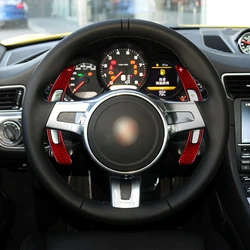 Gearbox Carbon Fiber Wheel Shifter Paddle Shift Extension For Porsche 987 997 991 958 Carrera Panamera 2009 2010 2011 2012 2013
