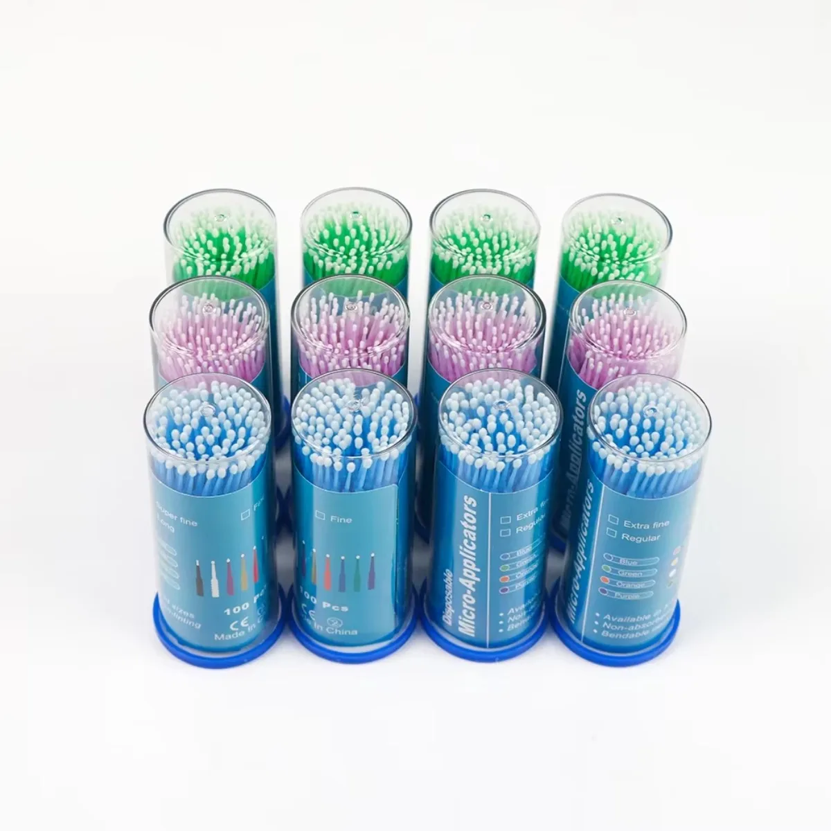 1200pcs Disposable Dental Micro Brushes Applicator Colorful Micro Brush Teeth Oral Care Extension Dentistry Materials