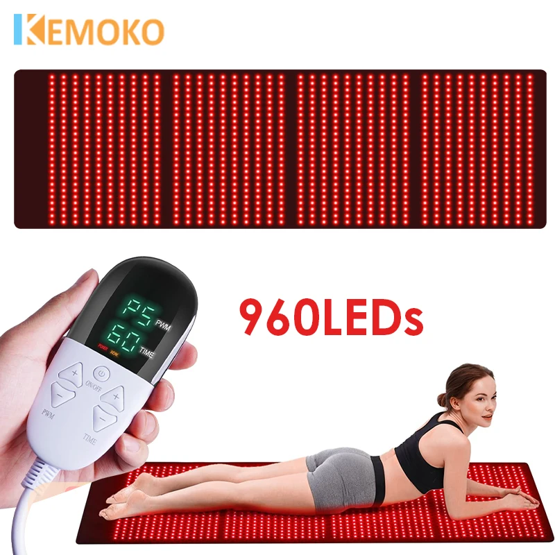 

960 LEDS Red Infrared Light Therapy Pad LED Beauty Devices for Face and Body Shoulder Joint Muscle Relief Whole Body Treatment