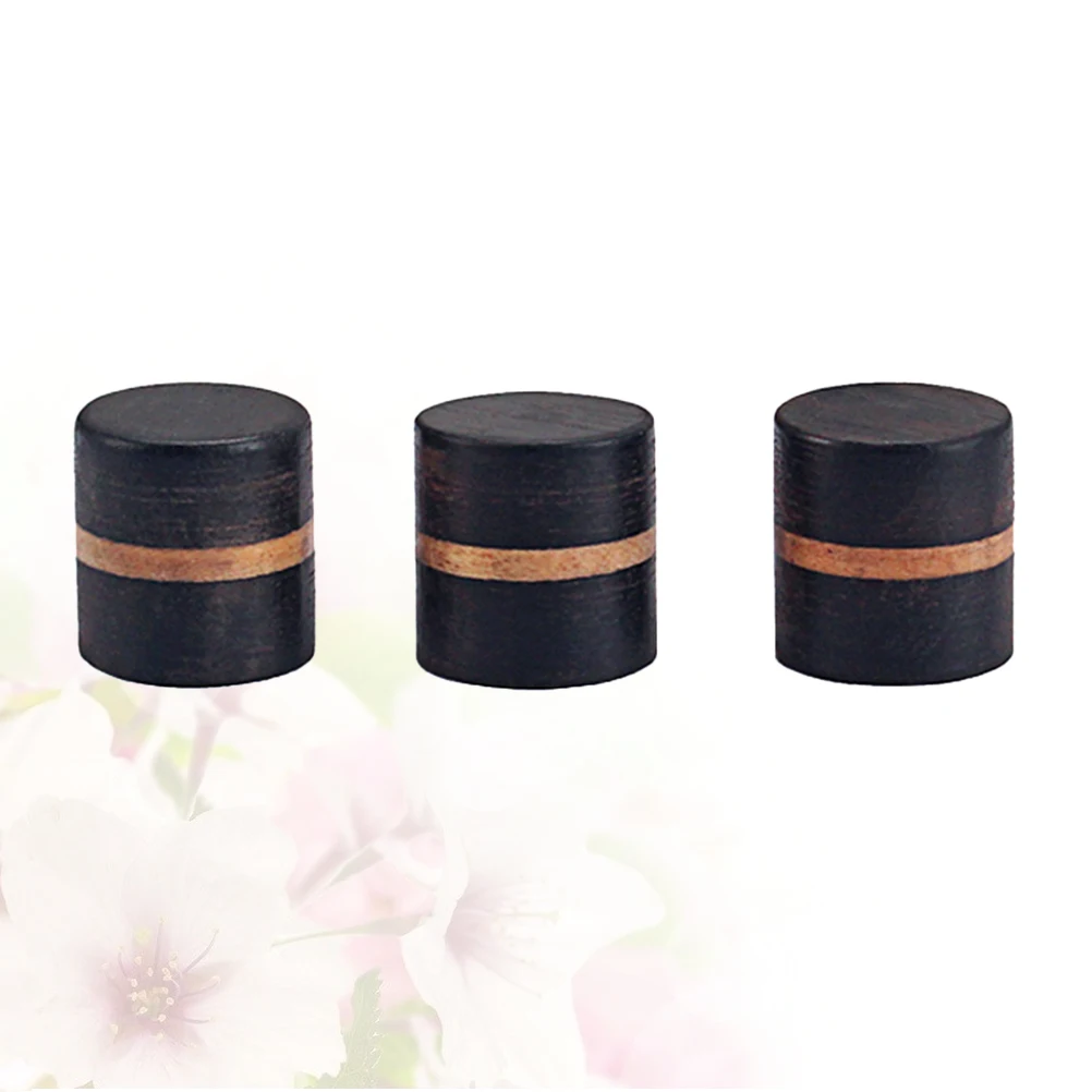 

3pcs Rose Wood Knob for Guitar Bass Amp Redwood Control Amplifier Knobs Coffee Effect Long Lasting Fits Shaft Diameter