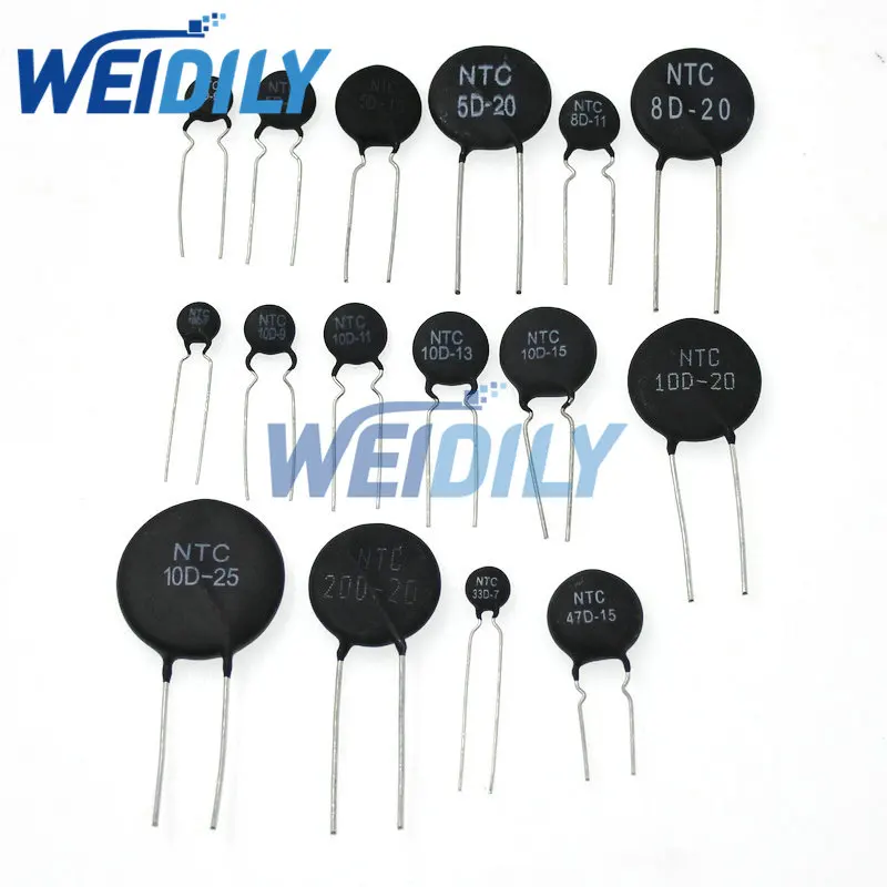 10PCS Thermal Resistor NTC 5D-11 10D-9 10D-11 47D-15 10D-20 10D-13 8D-11 10D-15 5D-15 10D-7 MF11-103 33D-7 8D-12 20D-20