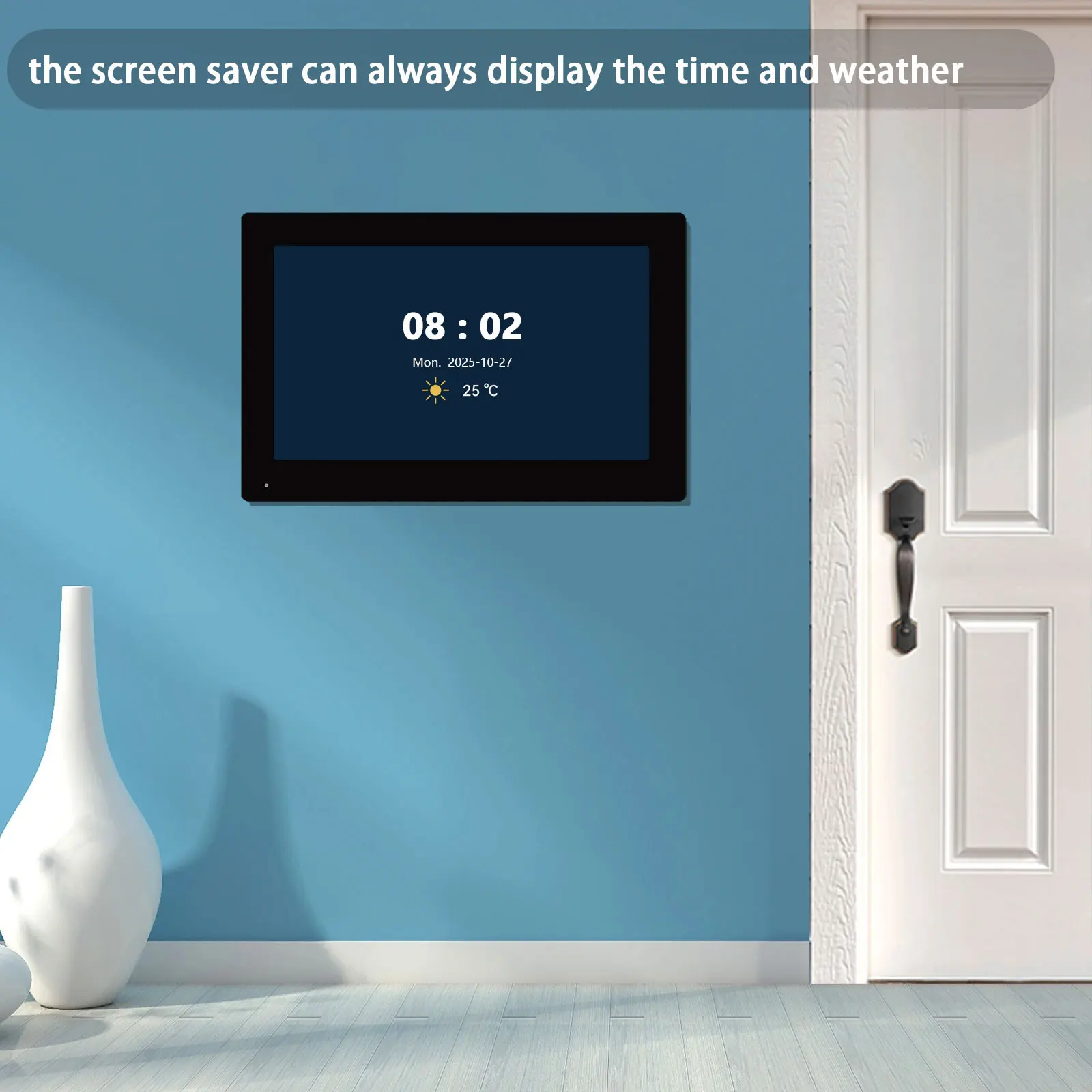 ANJIELO 5IN1 Fingerprint Unlock Tuya Smart Home Camera Doorbell Video Intercom System for Apartment 2 Screens 1080P