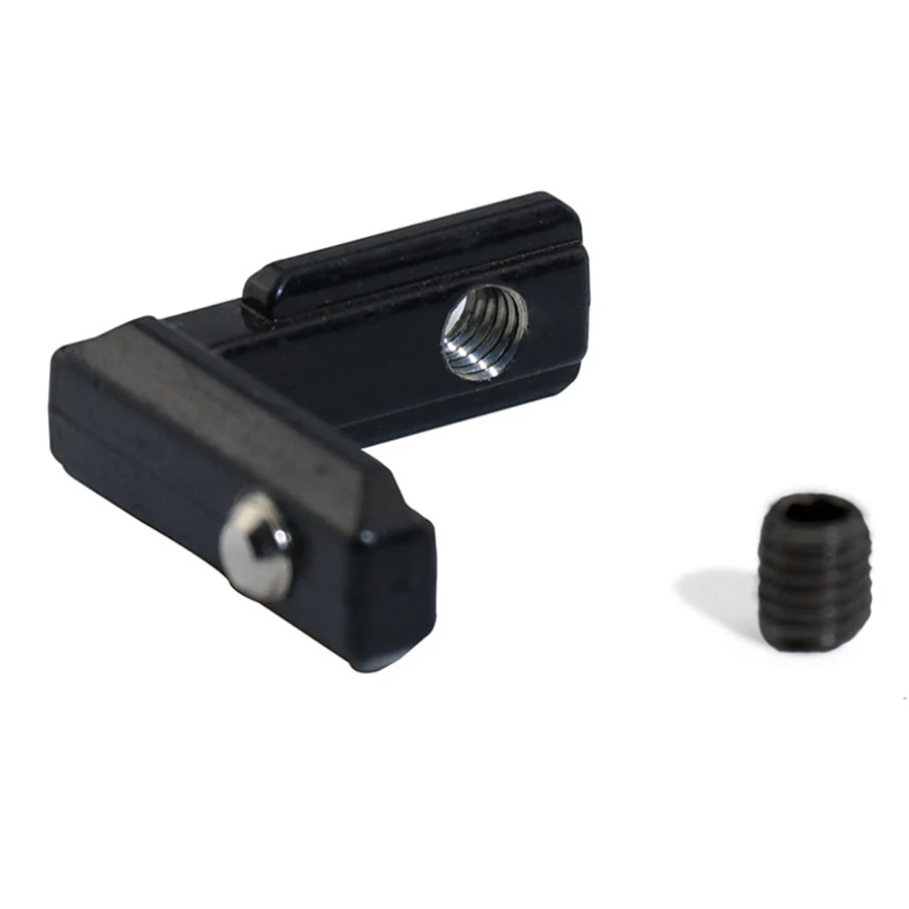 [HOT!】 20S L Shape Black Inner Corner Connector Joint Bracket With Screws For 2020 Aluminum Profile With Slot 6Mm
