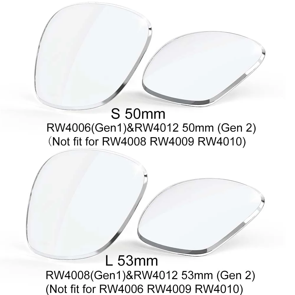 1 Pair Transparent Glasses Lens for Meta Wayfarer Lenses Lightweight Replacement Smart Glasses Accessories