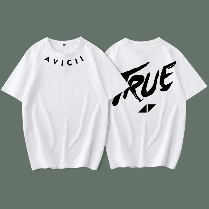 Camiseta de manga corta conmemorativa de Avicii, ropa de Festival de música electrónica para hombre, Top 100, camiseta de marca de moda de Dj para hombre