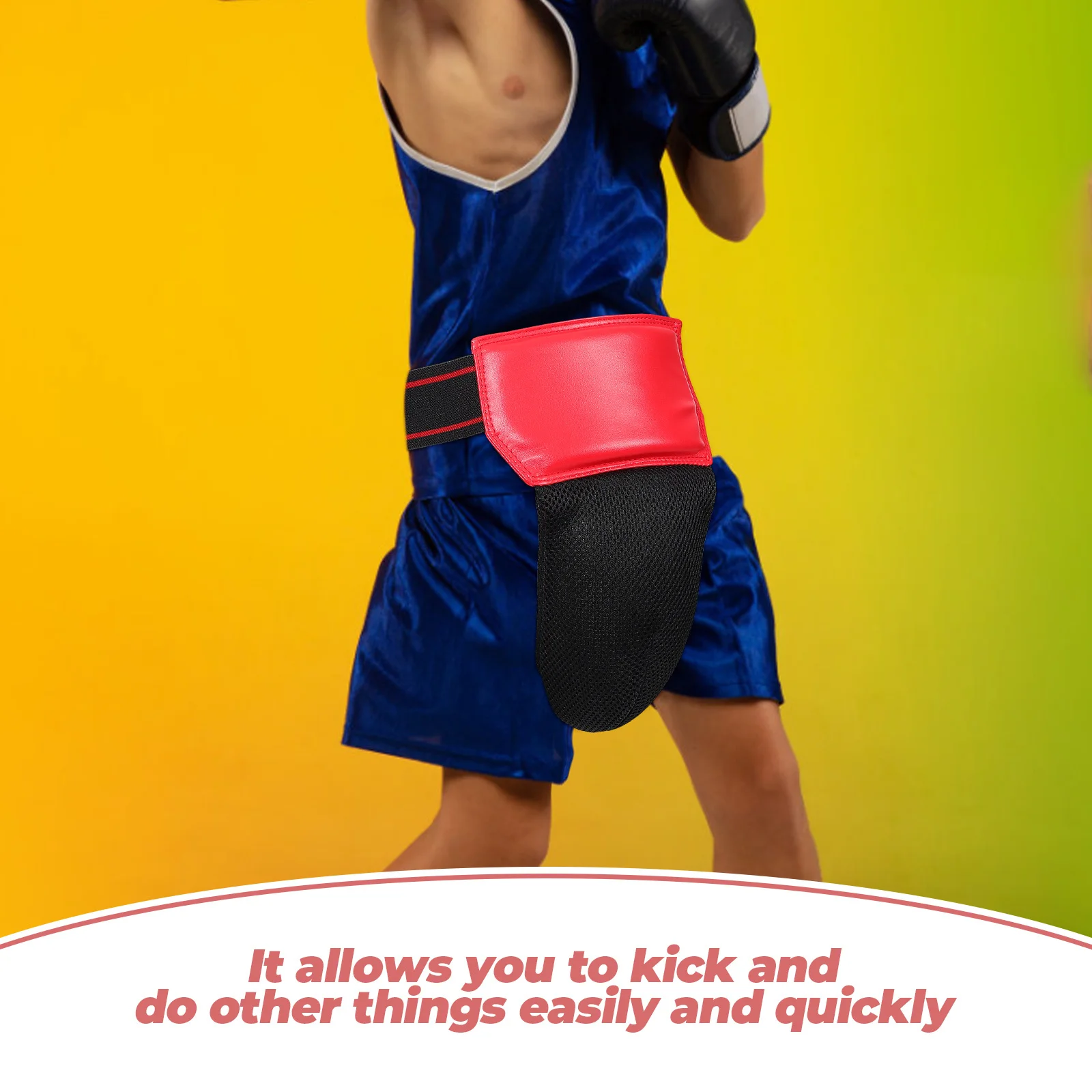 

Boxing Cup Protector Black Pu Sponge Durable Comfortable Fit For Martial Arts Fitness Training Reusable