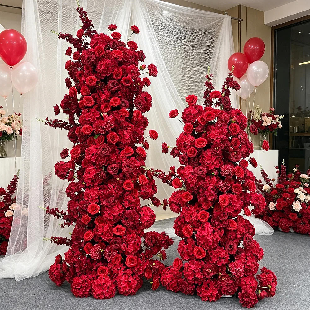 ترتيب زهور صناعية فاخرة من اله - مراجعة Wedding Arch Flower وسعره