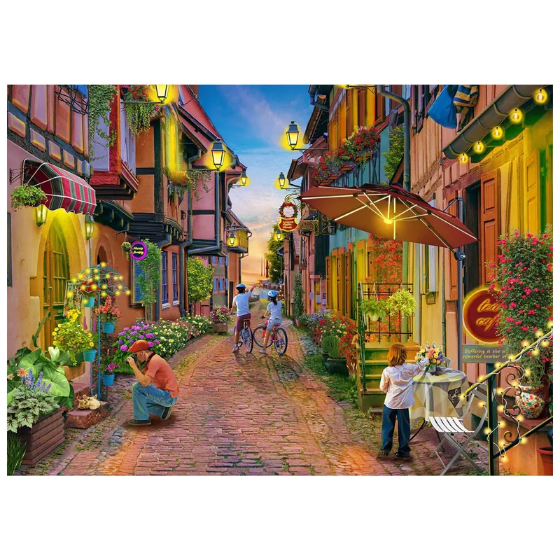 

GSDZ0020 The town of Egisan, France 1000Pieces Landscape Painting Jigsaw Puzzle Adult toy HUADADA BIG SIZE