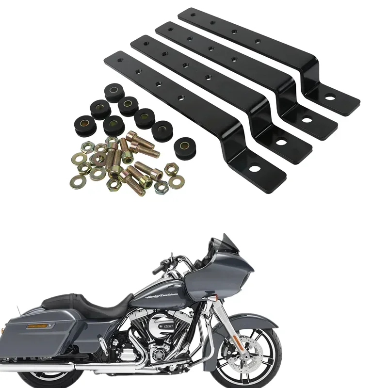 

Для Harley Touring Street Road Glide комплект кронштейнов для мотоцикла, универсальная жесткая седельная сумка, седельные сумки, монтажный комплект