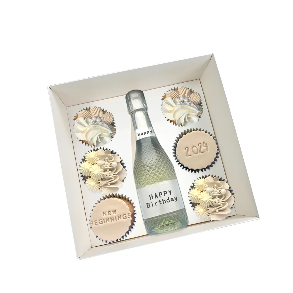 5Pcs White Cupcake …