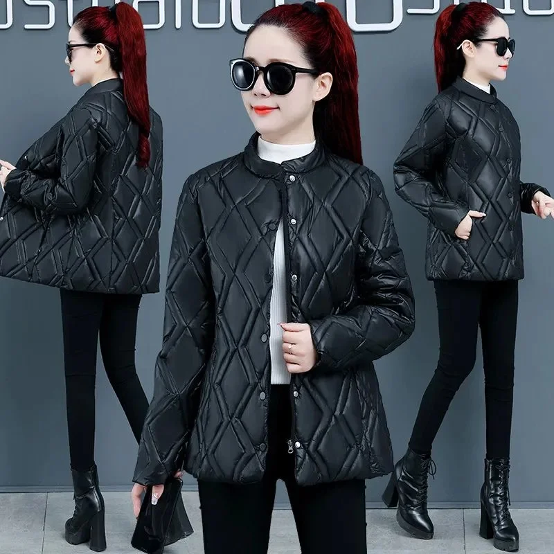 2023 Spring Autumn Women New Leisure Slim High-end Fashion Atmosphere Cotton Clothing Female Cold Protection Warmth Cardigan