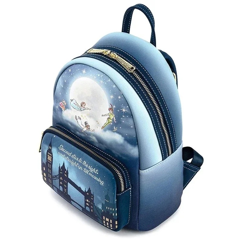 Loungefly Disney Mini Backpacks Peter Pan Second Star Glow Womens Double Strap Shoulder Bag Purse