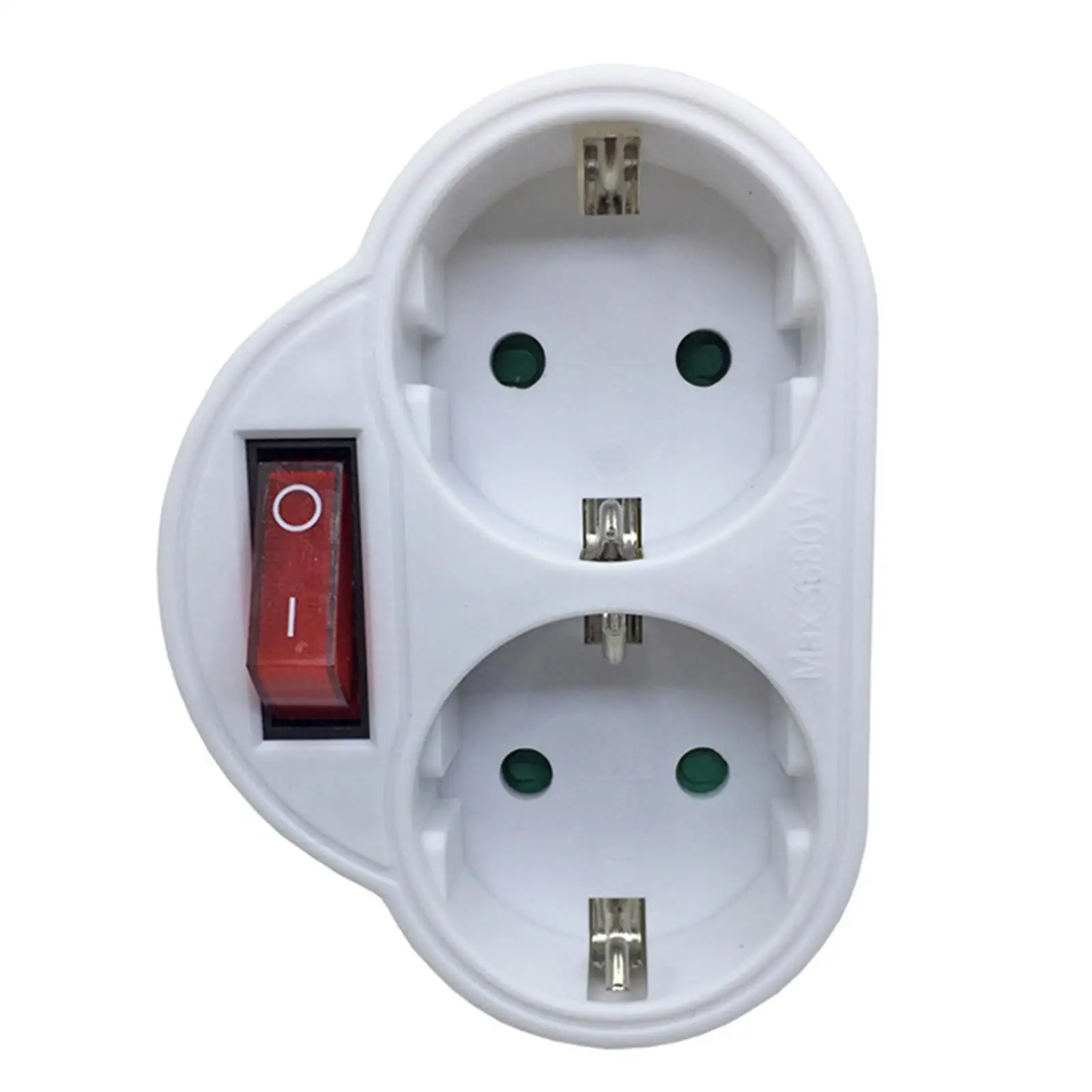  EU Standard Multiple Plug 250V 16A Double Socket Outlet Adapter Plug Socket Conversion Socket Power With ON/OFF Switch