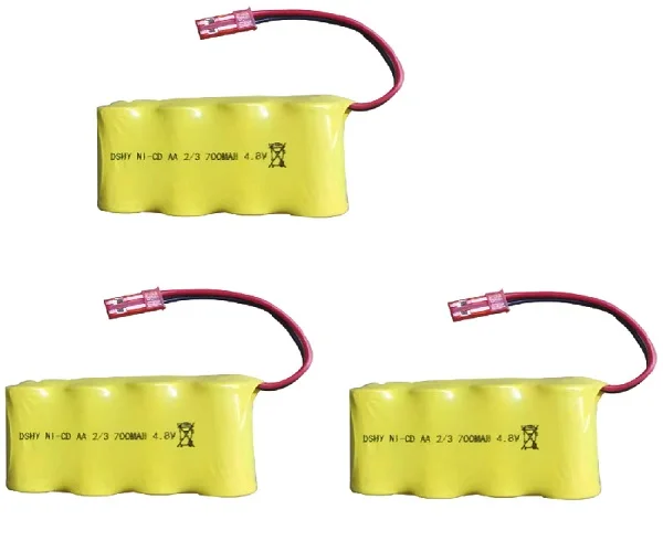 AA 배터리 팩 원격 제어 장난감 자동차 배터리 4.8V 700mAh Ni-CD 배터리 JST 4.8V Ni-CD, rc 보트 자동차 탱크 기차 로봇 총