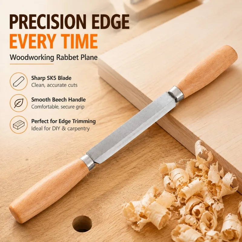 Bird‑type Wood Plane Straight‑edge Trimming Hand‑planer DIY Woodworking Tool Manual Push‑type Carpenter Gadget Smooth Timber