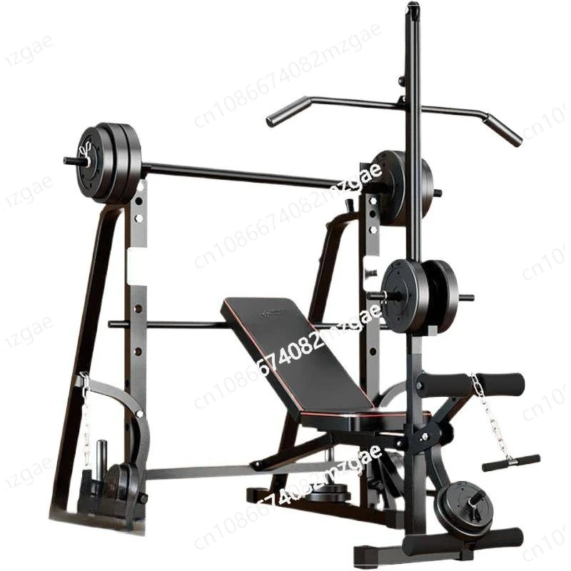 Men's Fitness Equipment, Multifunctional Weightlifting Bed Supplies, Foldable Bench Press, Household Weightlifting Machine