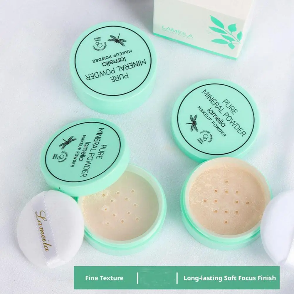Mineralisches Loses Puder, Mattierendes Transparentes Fixierpuder für Ölige Haut, Ölkontrolle, Weiches Mattes Finish Gesichts-Losepuder – Detail 13