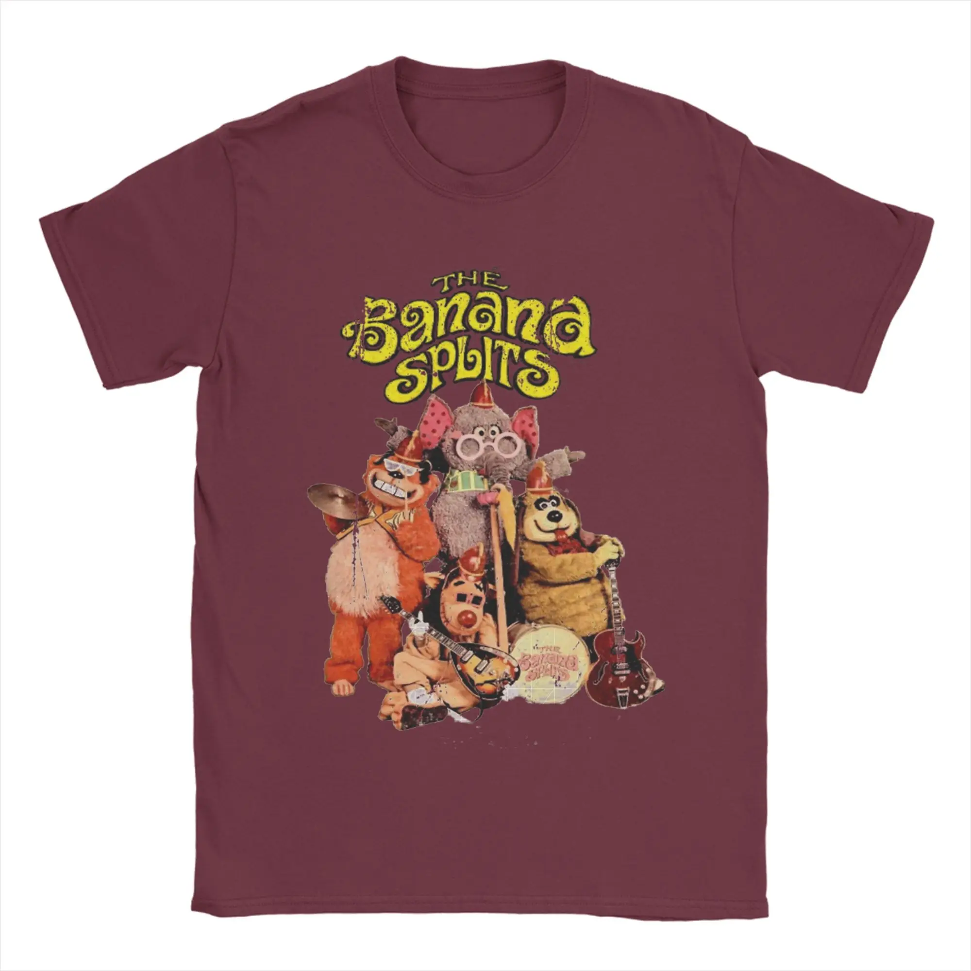 Men Banana Splits T-ShirtBanana Splits Distressed T Shirts  Pure Cotton Clothes Funny Round Collar Tee Shirt New Arrival T-Shirt