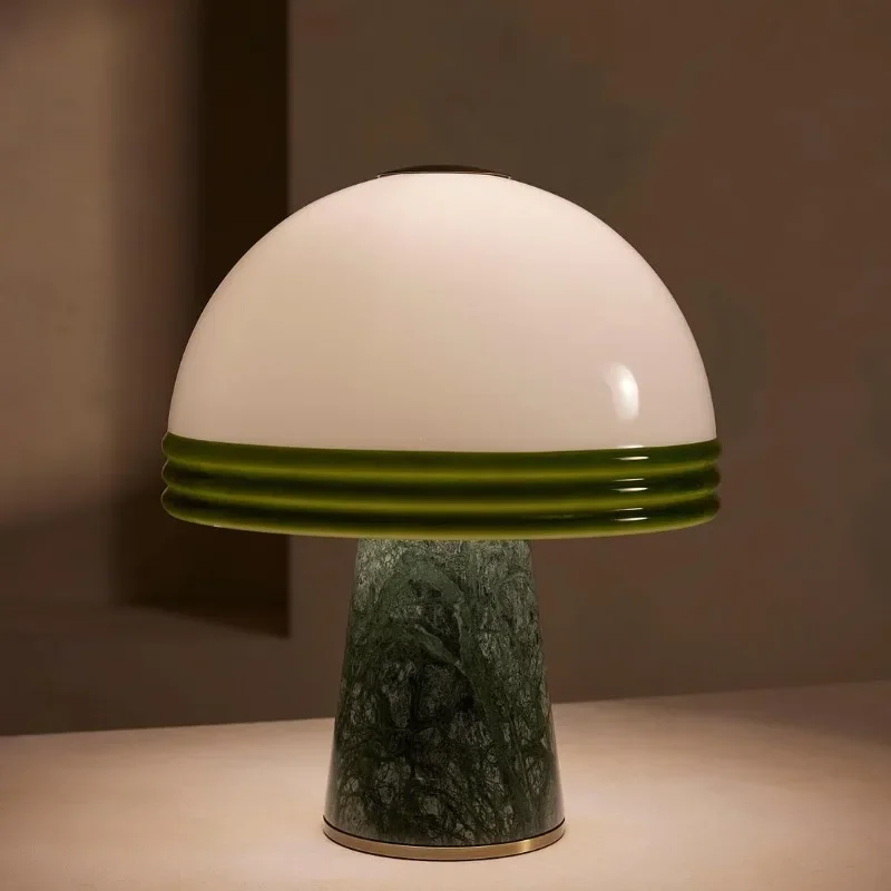 Bedroom bedside lamp Modern minimalist creative ceramic mushroom guest dining room decoration